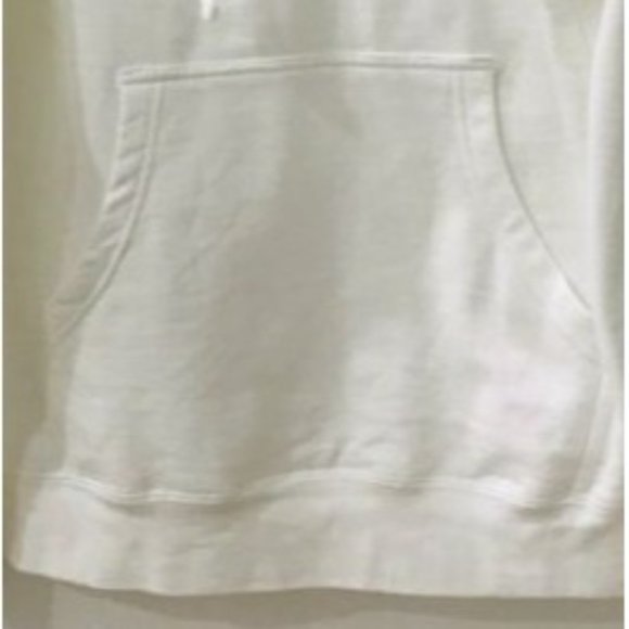 NWT PETALS PEACOCKS WHTE DRAWSTRING GRAPHIC HOODIE - Picture 8 of 8